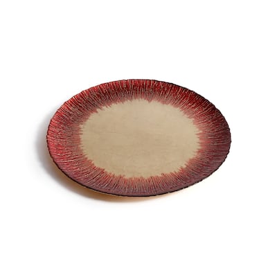Celestial Rim Glass Dinner Plates, Set of 6