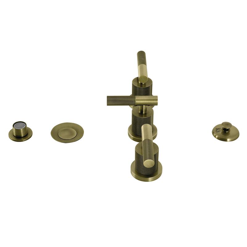 Kingston Brass KB632.KNL Convergent 1.5 GPM Widespread Bidet Faucet - Antique Brass