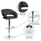 preview thumbnail 36 of 178, Vinyl Adjustable Height Barstool with Rounded Mid-Back