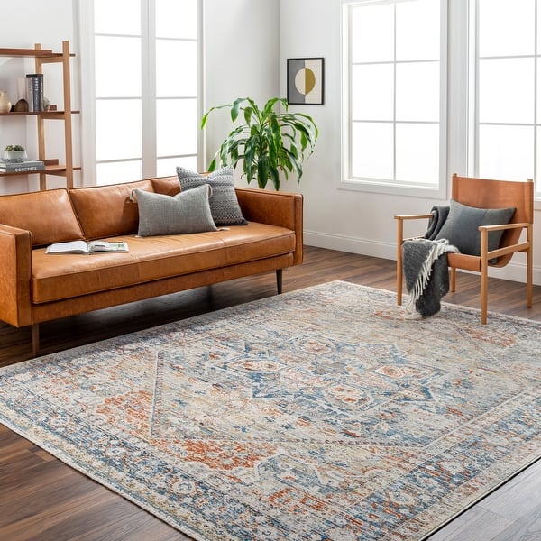 slide 2 of 9, Ruta Traditional Area Rug 6' 7" x 6' 7" - Round