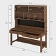 preview thumbnail 22 of 20, Kids Desk with Hutch, Wood Study Table with Storage, Writing Desk