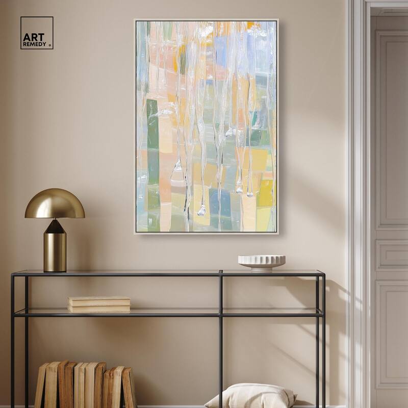 Vertical Drips Canvas by Art Remedy