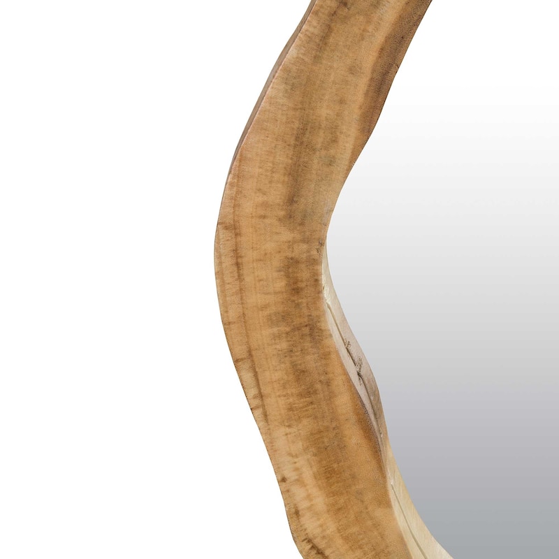 3D-Edge Solid Wood Wall Mirror by East at Main