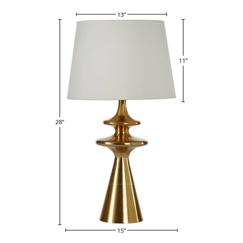Skye 28" Table Lamp with Linen Shade, Brass
