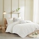 preview thumbnail 3 of 124, Intelligent Design Maize Cotton Jacquard Duvet Cover Set with Euro Shams and Throw Pillows