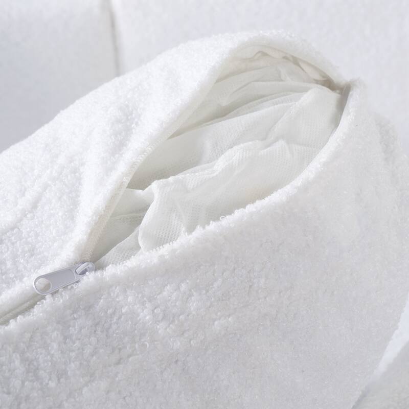 3-Seater Sofa, Curved Armrest with Integrated Solid Wood Legs