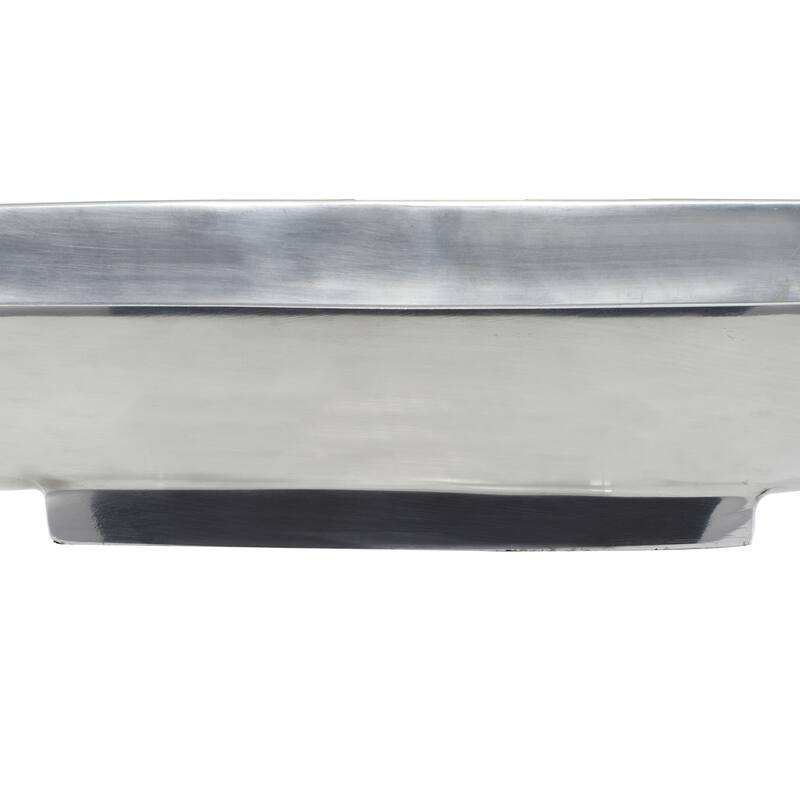 Silver Aluminum Metal Living Room Decor Tray