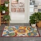 preview thumbnail 15 of 71, Nourison Aloha Scandinavian Floral Indoor/Outdoor Area Rug 2'8" x 4' - Multicolor
