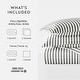 preview thumbnail 5 of 6, Becky Cameron Rugged Stripes Ultra Soft Oversized 3-piece Duvet Cover Set