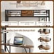 preview thumbnail 9 of 7, Costway Twin Size Loft Bed with Desk & Shelf Safety Guardrail & Ladder