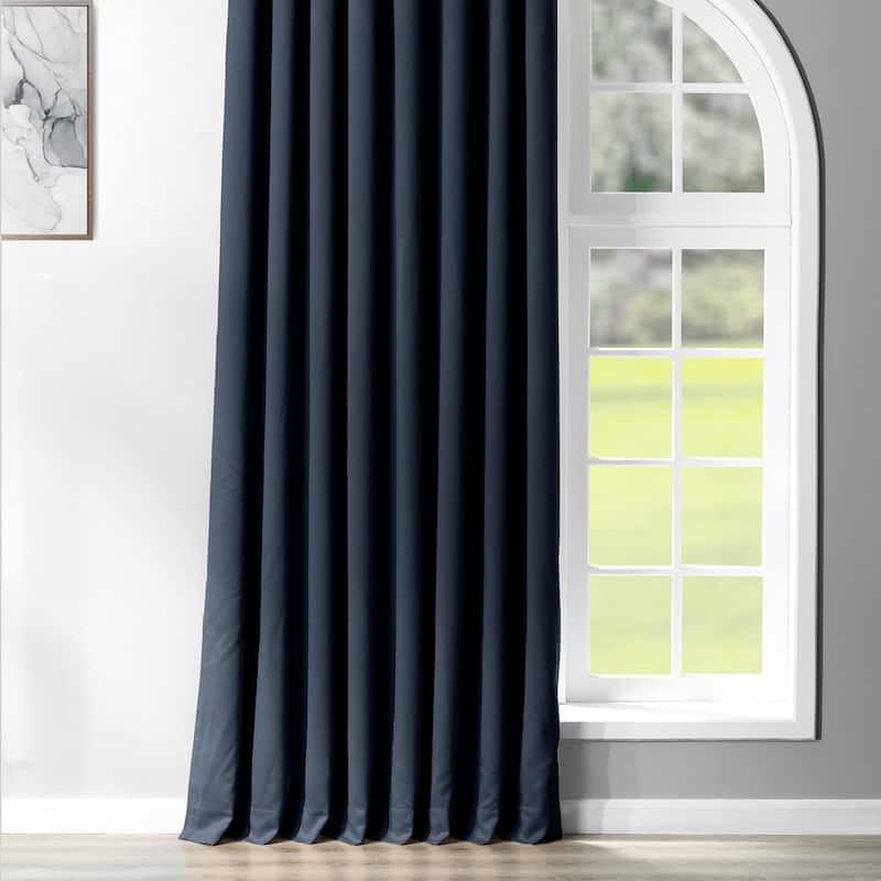 Exclusive Fabrics Extra Wide Room Darkening Grommet 96-inch Curtain (1 Panel)
