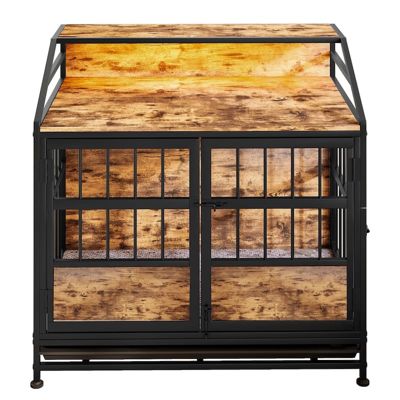 Multi-function Furniture Style Dog Crates with Storage