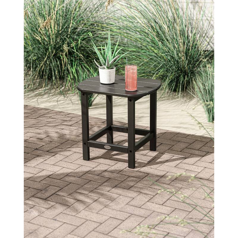 POLYWOOD South Beach Plastic 18 inch Outdoor Side Table