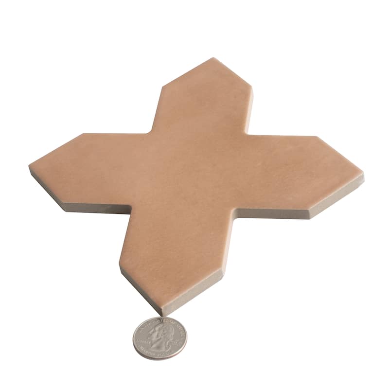 Apollo tile 5" x 5" Seville Matte Terracotta Porcelain Tile (5.31 sq ft/case) - 34 Pack