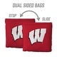 preview thumbnail 4 of 3, Wisconsin Badgers NCAA Dual Sided Pro Stop & Slide Cornhole Bags