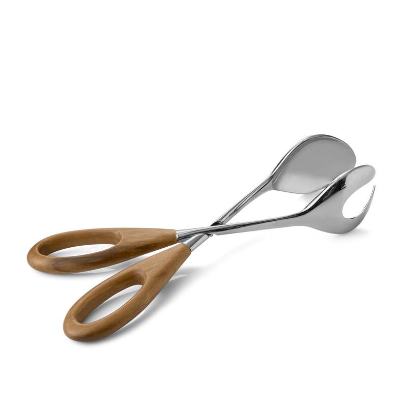 Nambe Curvo Salad Scissors - Brown - Brown - 1 Piece