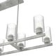 preview thumbnail 6 of 19, Hunter Hartland 8-Light Linear Chandelier - Dining Room, Kitchen Island - Modern Farmhouse, Industrial, Contemporary