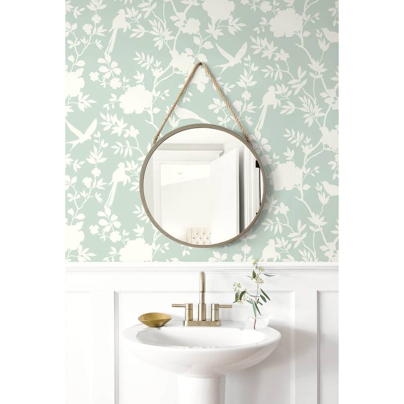 Luxe Haven Mono Toile Peel and Stick Wallpaper
