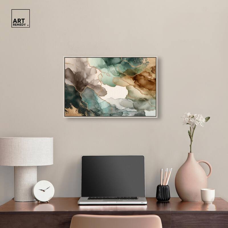 Golden Estuary II Canvas by Art Remedy