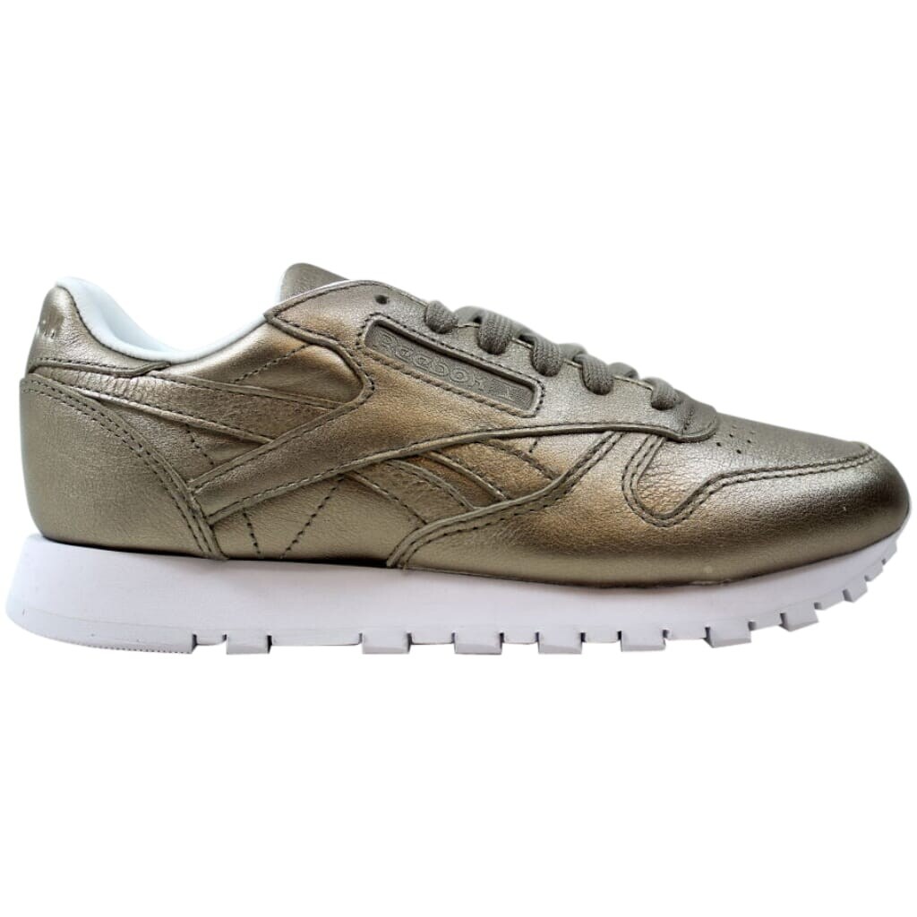 Shop Reebok Women's Classic Leather Melted Metal Pearl Metallic/Grey Gold  BS7898 - Overstock - 27640714 - 5.5