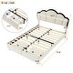 preview thumbnail 5 of 12, Full Size Upholstered Princess Platform Bed with LED and Storage Drawers