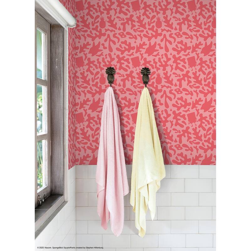 RoomMates SpongeBob SquarePants Underwater Coral Peel and Stick Wallpaper - N/A