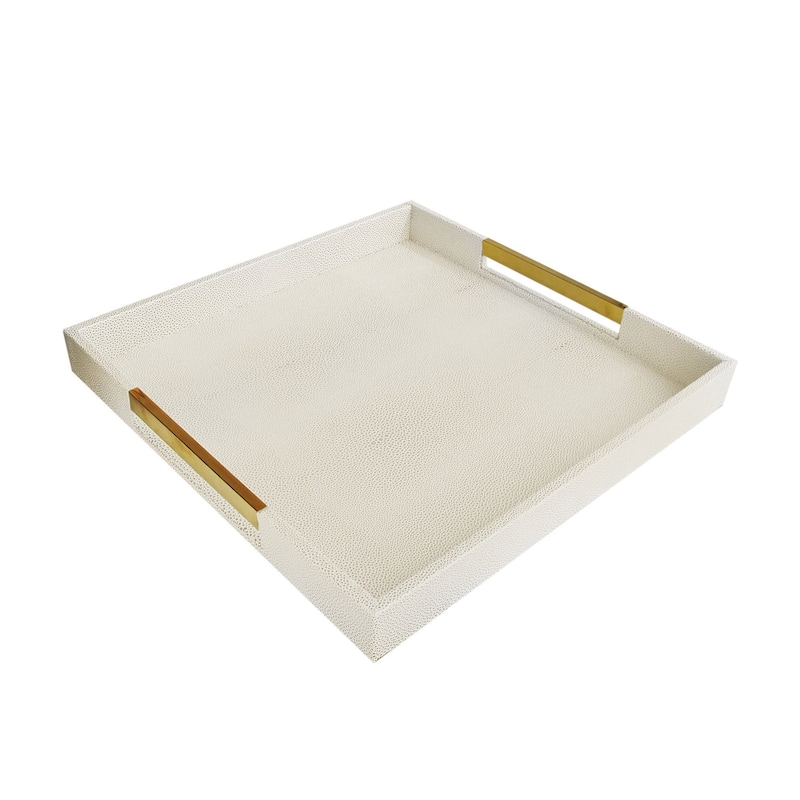 Accents by Jay Square Tray - Champagne