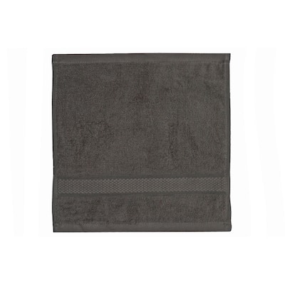 Nova Wash Cloth 12" X 12" Light Grey - Set of 6