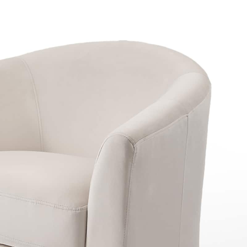Modern 29"W Upholstered Swivel Barrel Chair for Living Room Set of 2