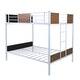 preview thumbnail 21 of 25, Full-over-Full Bunk Bed Modern Style Steel Frame Bunk Bed with Safety Rail, Built-in Ladder for Bedroom