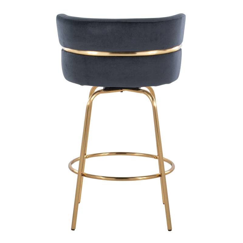 Silver Orchid Lena 26" Fixed-Height Counter Stool (Set of 2)