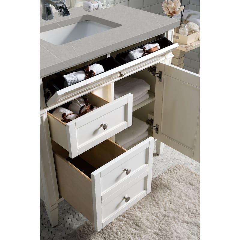 James Martin Vanities Brittany 36" Single Vanity, Bright White