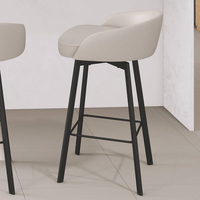 Amisco Cruz Swivel Counter and Bar Stool