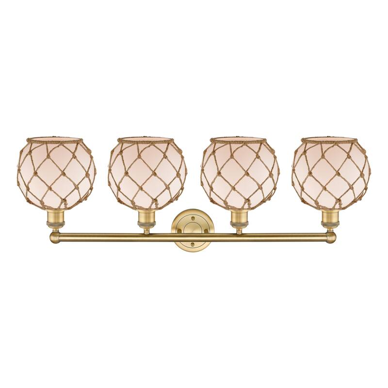 Innovations Lighting Endless Possibilities Edison - Farmhouse Rope - 4 Light 35" Bath Vanity Light