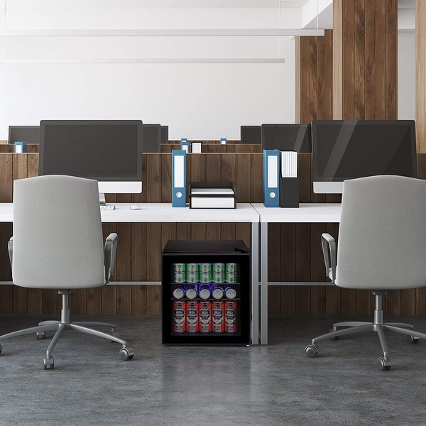 computer desk with mini fridge