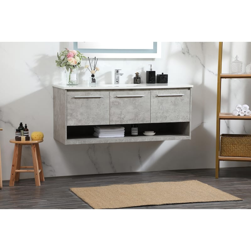 Brush 36 - 48 Inch Single Bathroom Vanity