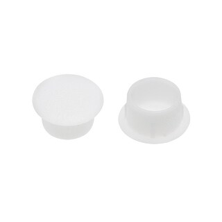 50 Plastic Screw Cap Covers Flush Type Hole Plugs Button Tops for Cupboard Shelf