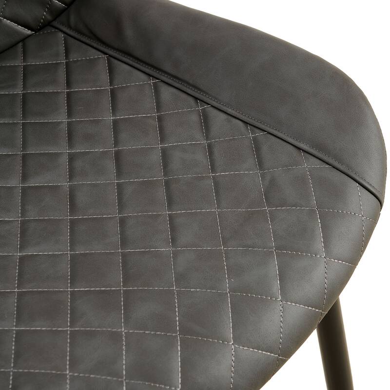 Set of 4 Leathaire Dining Chairs ,Mid-Century Modern Chairs Kitchen Living Room Armless Side Chair