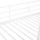 preview thumbnail 10 of 9, Twin over Twin Metal Bunk Bed with Half Roof, Guardrail, and Ladder