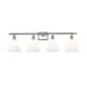 Option Matte White / Brushed Satin Nickel Finish