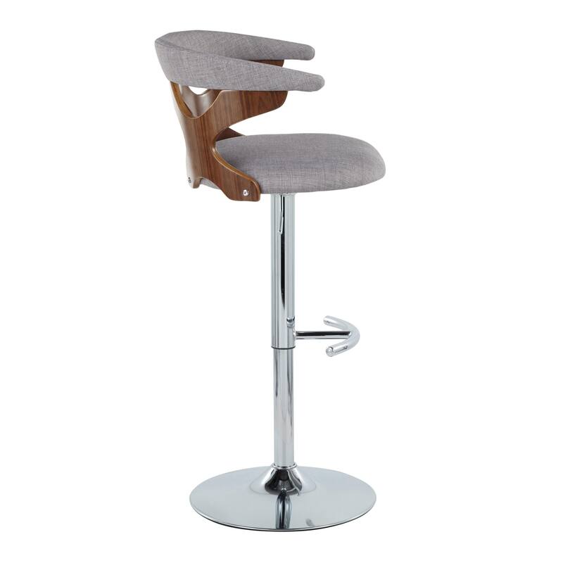 Carson Carrington Viby Adjustable Bar Stool with Rounded T Footrest (Set of 2)