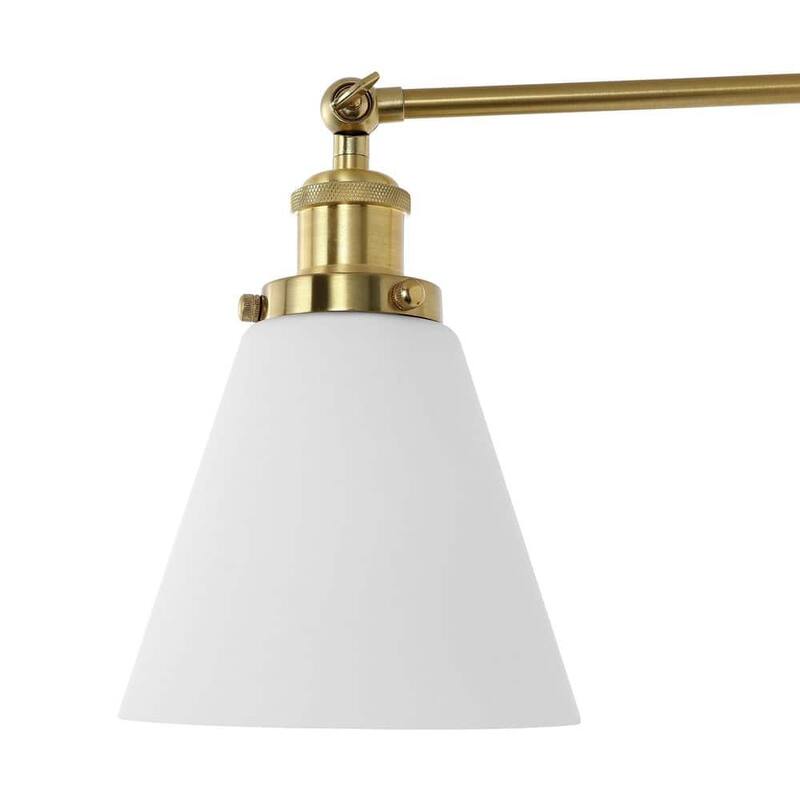 WINGBO Swing Arm Adjustable Wall Sconce with Shade, 2-Pack...