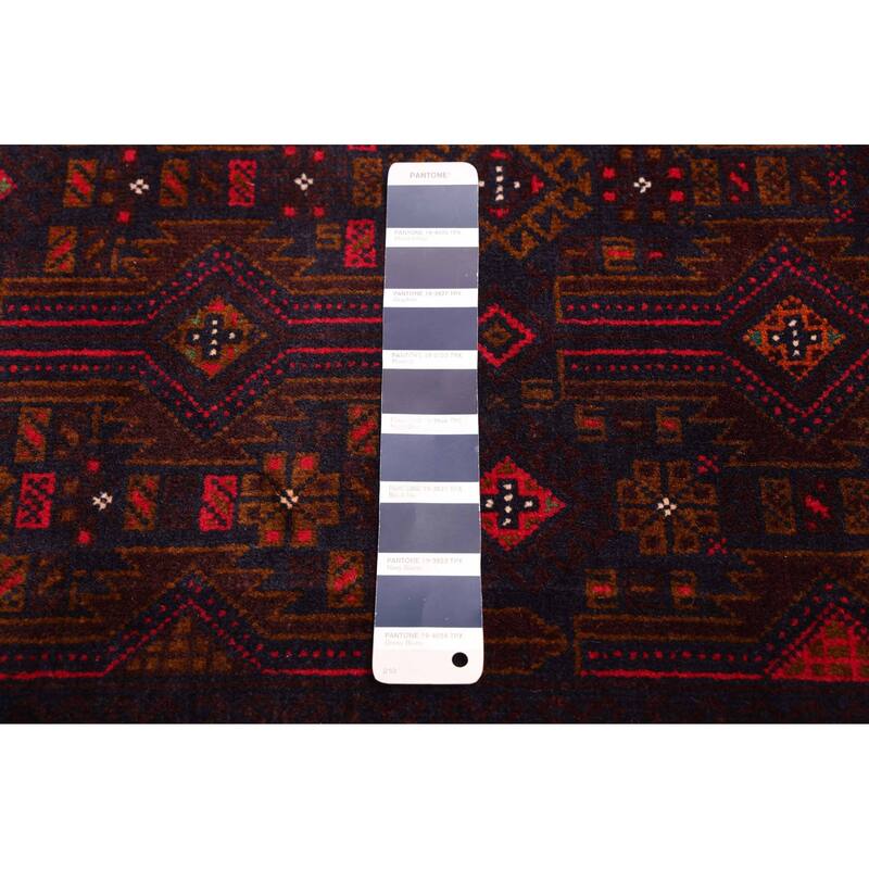 ECARPETGALLERY Hand-knotted Teimani Dark Navy Wool Rug - 3'7 x 6'1