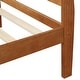 preview thumbnail 22 of 38, Wood Platform Bed Frame, Twin Size Panel Bed with Sleigh Headboard Footboard and Slat Support, Easy to Assemble Slat Bed