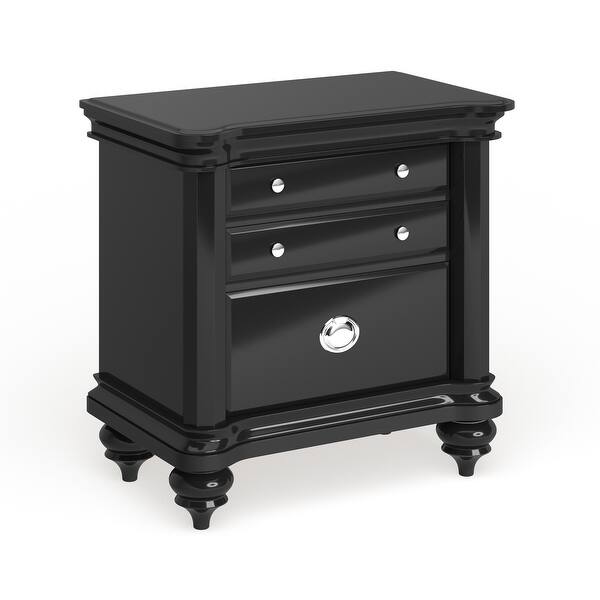 Shop Furniture Of America Selinea Modern 2 Drawer Espresso Nightstand Overstock 20000840