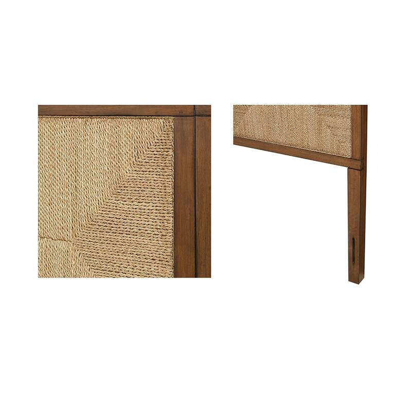 Seagate Handcrafted Seagrass Headboard Queen Bed Bath & Beyond 38450653