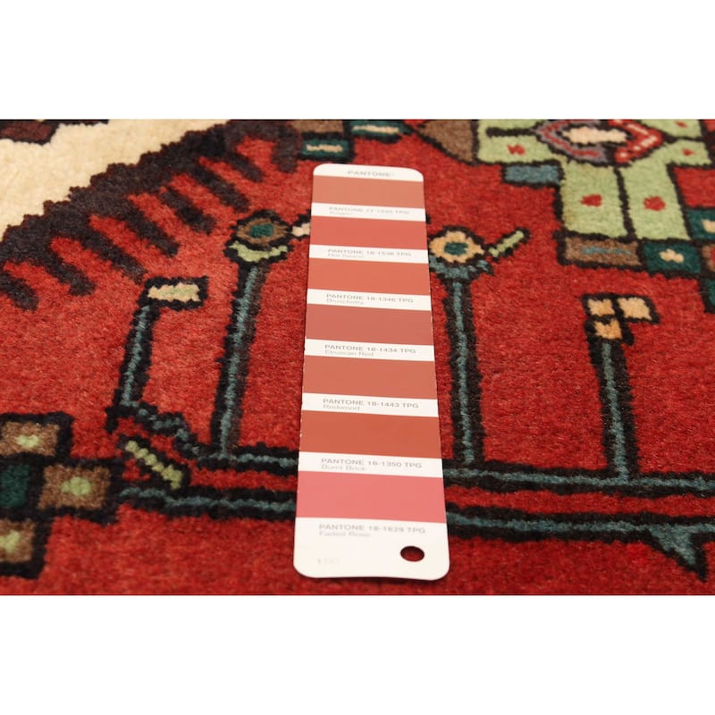 ECARPETGALLERY Hand-knotted Anadol Red Wool Rug - 3'3 x 9'9