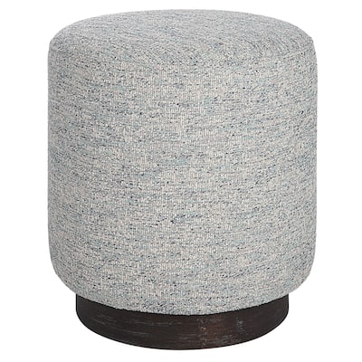 Uttermost Avila Tweed Round Ottoman