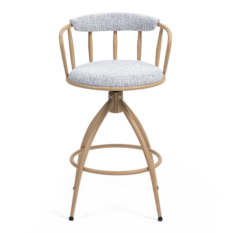 Set of 2 26" Swivel Counter Height Modern Bar Stools