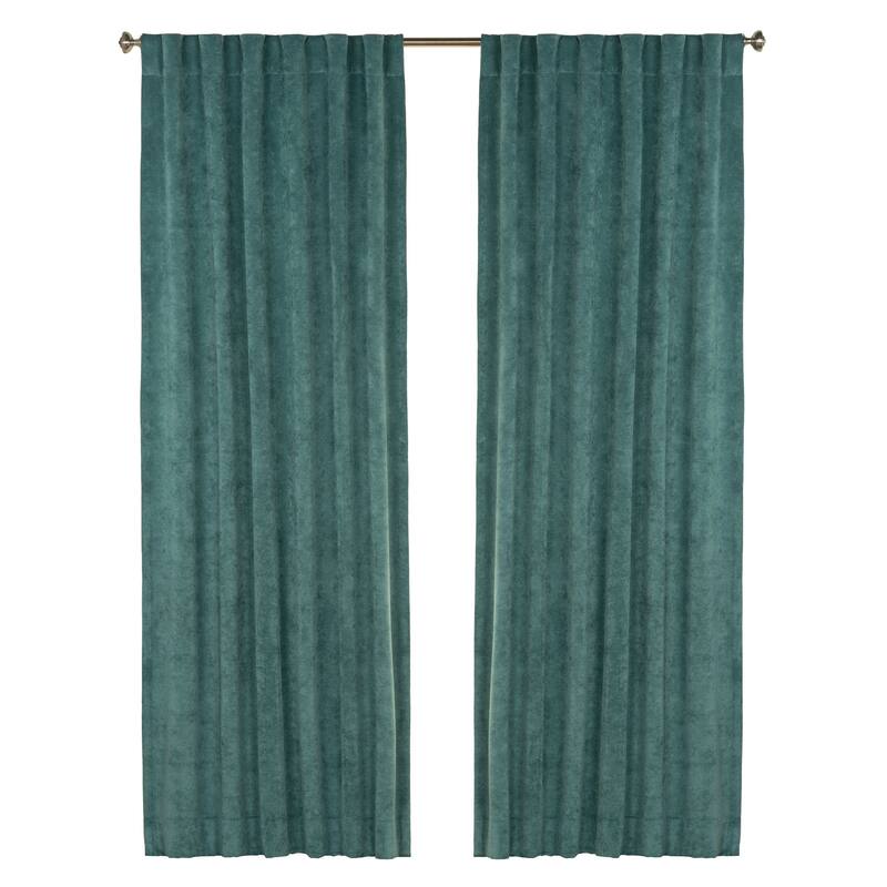 Padma Velvet 50x84 Back-Tab Curtain Panel (Single Panel)